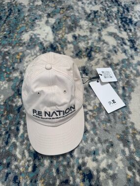 P.E NATION white Logo Cap